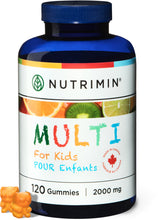 Load image into Gallery viewer, Multi for Kids Multivitamin Gummies - 120 count - Nutrimin Canada
